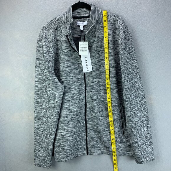 Nordstrom Calibrate Jacket Mens Extra Large Gray Full Zip Stretch Zip Pockets - Picture 7 of 16